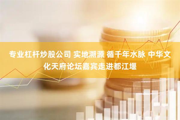 专业杠杆炒股公司 实地溯源 循千年水脉 中华文化天府论坛嘉宾走进都江堰